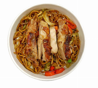 Stir Fry Noodles & Teriyaki Chicken (Halal)